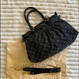 Louis Vuitton Neo Cabby MM Black denim bag